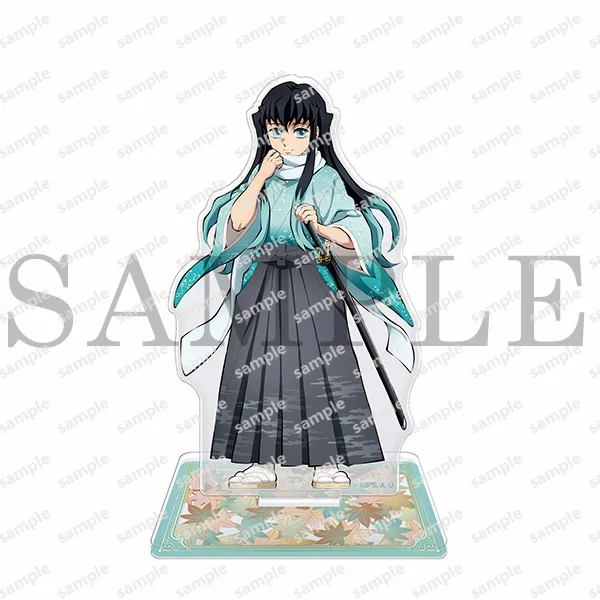 Anime Demon Slayer Kanroji Mitsuri Tokitou Muichirou Kimono Acrylic Stand Figure Model Plate Cosplay Collection Desktop Decor