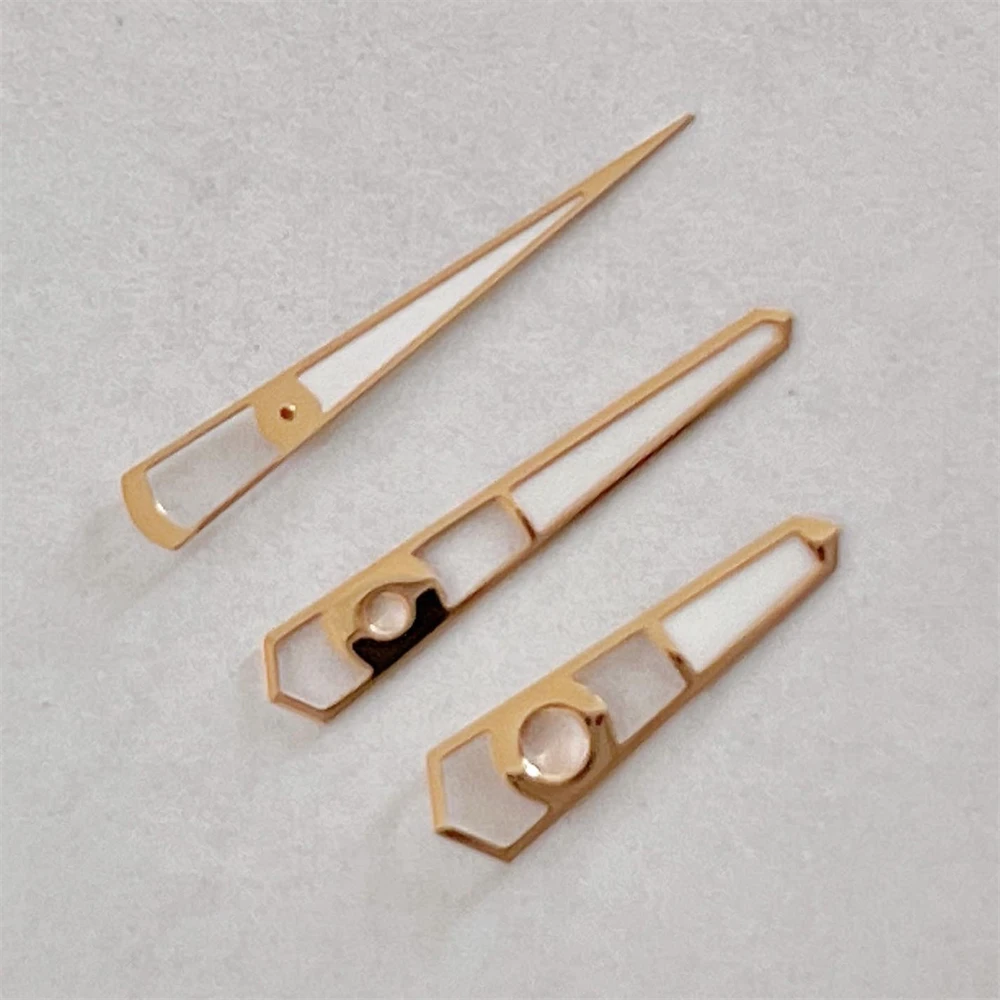 عقارب ساعة مضيئة لمعدل الحركة ، فضي وذهبي ، جودة عالية ، C3 أخضر وأخضر ، 3 ، NH35 NH36 4R 7S