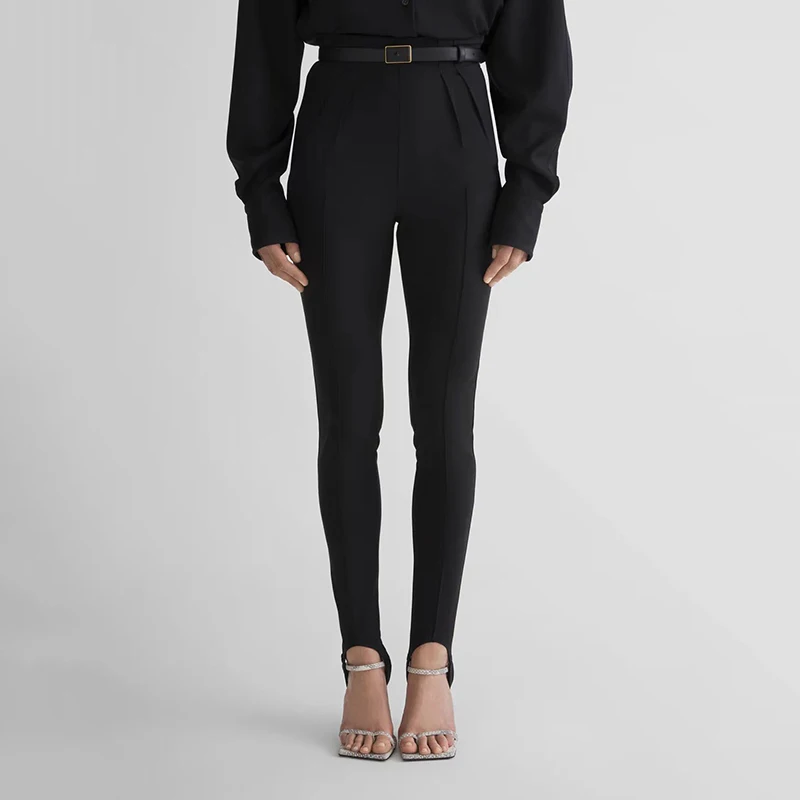 

Women's Micro-Stretch Cropped Leggings, High-Waisted Slim-Fit Base Layer, Premium Quality Tights, 2026 Spring New Arrival, Y2K