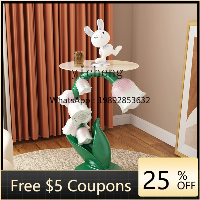 EE  Lily of the Valley Bedside Table Bedroom Decoration Ornament TV Cabinet Sofa Side