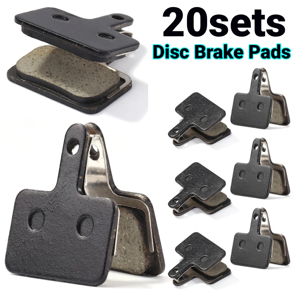 

20sets Mountain Bicycle Brake Pad Parts Semi-Metallic Quiet Wear-Resistant for Shimano M375 M445 M446 MTB Disc Brake Pads