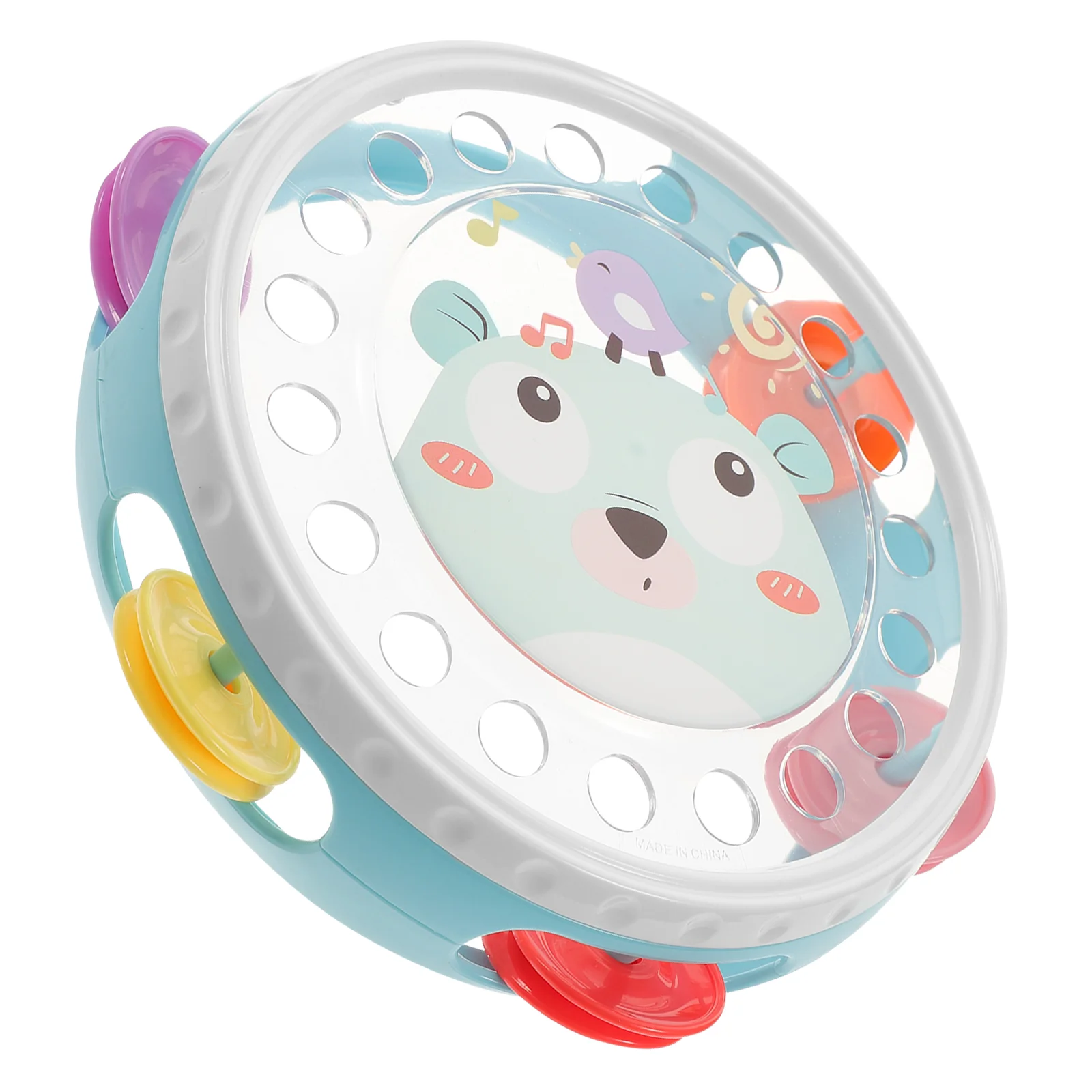 

Children Clapping Tambourine Cheering Handheld Kids Drum Toy Lovely Tambourines Bells