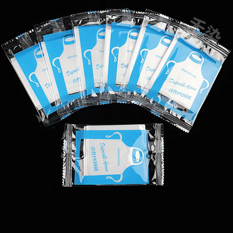 25 Buah Celemek Sekali Pakai Celemek Seni Plastik Bening Tahan Air untuk Dewasa Anak-anak Melukis Pesta Memasak Pekerjaan Rumah Tangga Piknik Kerajinan DIY