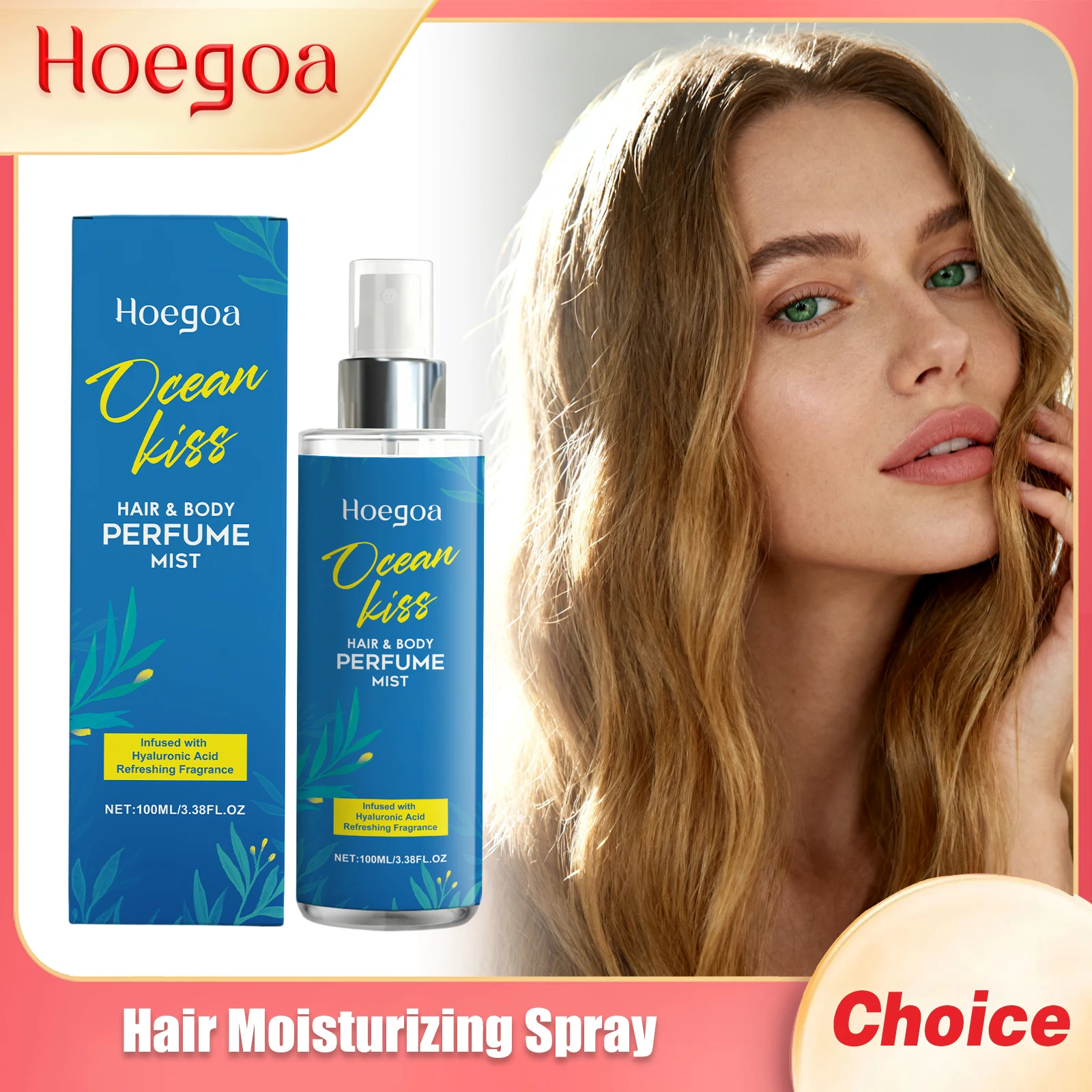 

HOEGOA Hair Nourish Perfume Spray Lasting Fragrance Relieve Dryness Eliminate Frizz Deep Hydrate Brighten Luster Hair Care Spray