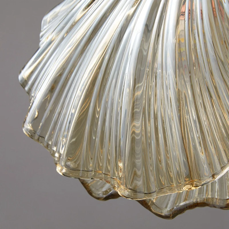 

Elegant Shell Glass Pendant Lights - Ideal for Bedroom, Bathroom & Restaurant-SPMI
