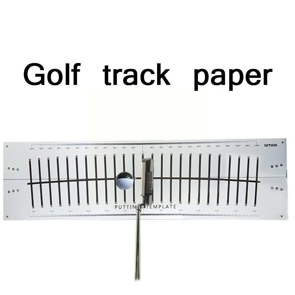 Golf Putter Putting Mat Trainer Indoor Green Pad Equipment Hitting Line Training Aids Golf Kit Blanket Putter paper track A M2V7