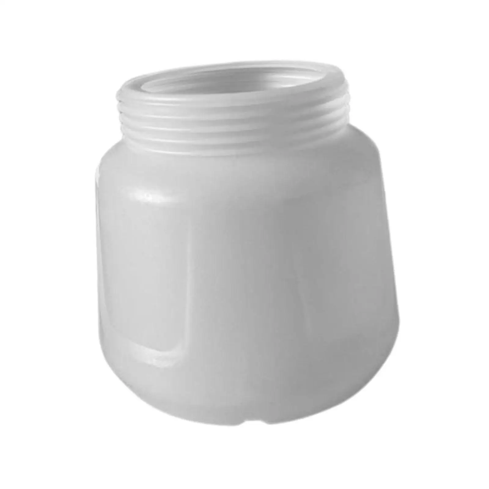 2x 1L Paint Cup Storage Container with Thread Accessory White for Electric Paint Sprayer Multifunctional Sturdy Large Capacity