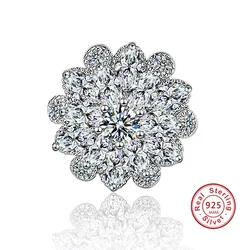 Fashion Fresh Sunflowers 925 Sterling Silver Broches Handmade DIY Vintage Beauty Bow Badge Small Tie Clothing Wedding Jewelry