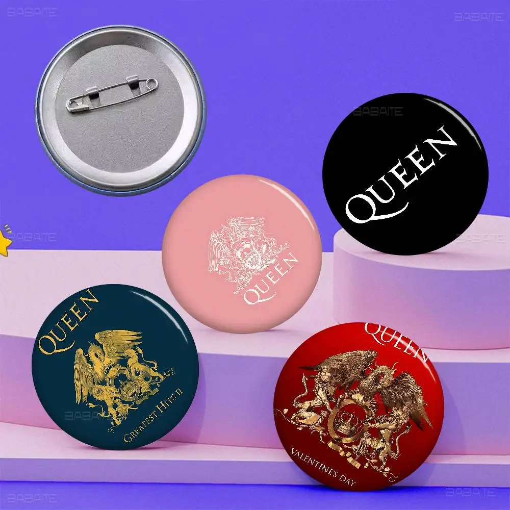 Rock Music Band Queen.webp Customizable Soft Button Pin For Women Creative Jewelry Funny Badge Cartoon Lover Hat