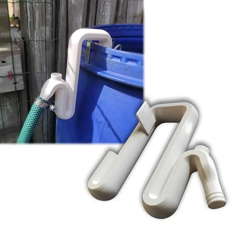 ● Self Priming Siphon Hose No-Drill Overflow Pipe Auto Drain And Fill Rainwater Transfer Overflow Pipe Tools Garden Hose Hook