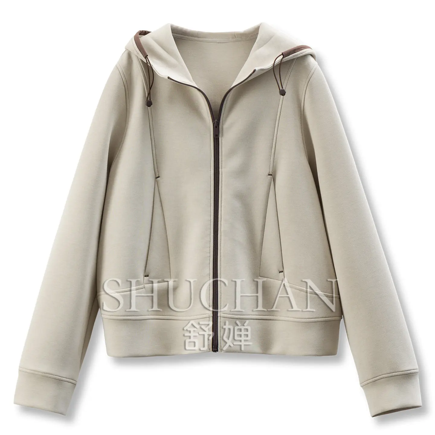 Simple and High-texture Sweatershirt Loose Modal Air Cotton Hooded Jacket Women's F326 Streetwear Women
