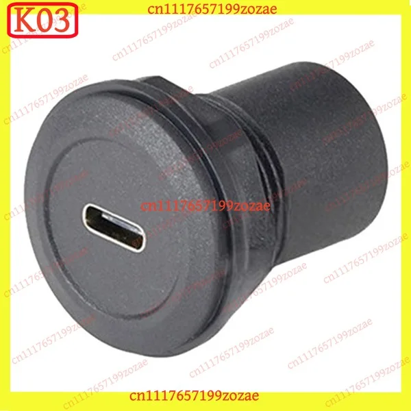 KJ02 10Gbps PD100W USB 3.1 Type‑C Female‑To‑Female Coupler Panel Flush Mount Jack Socket Repair Accessories