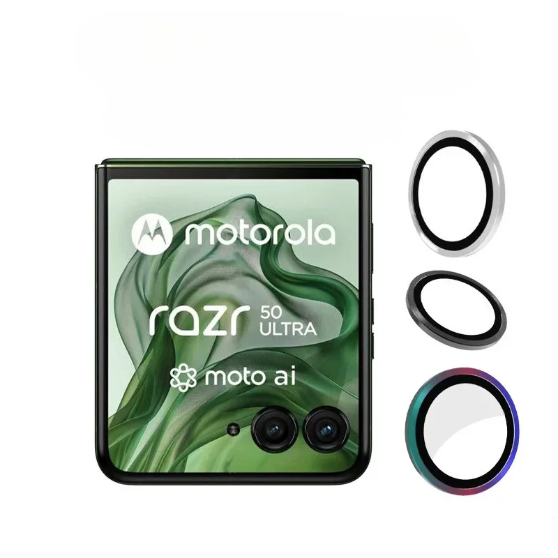 Film de protection d'objectif de cam�ra en m�tal HD, pour Motorola RAZR 60, anneau m�tallique, protecteurs de cam�ra pour RAZR 60 Ultra razr60 Len Glass