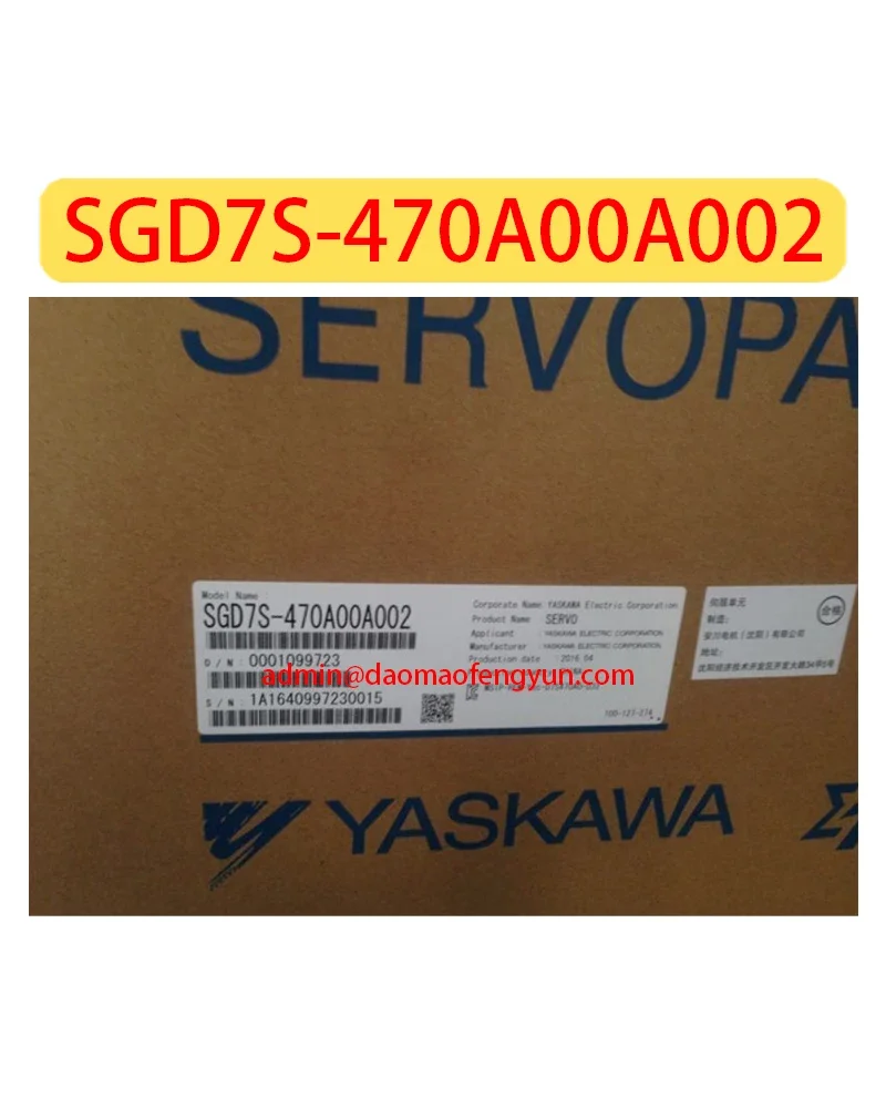 

SGD7S-470A00A002 Brand new Servo Drive SGD7S 470A00A002，Fast shipping
