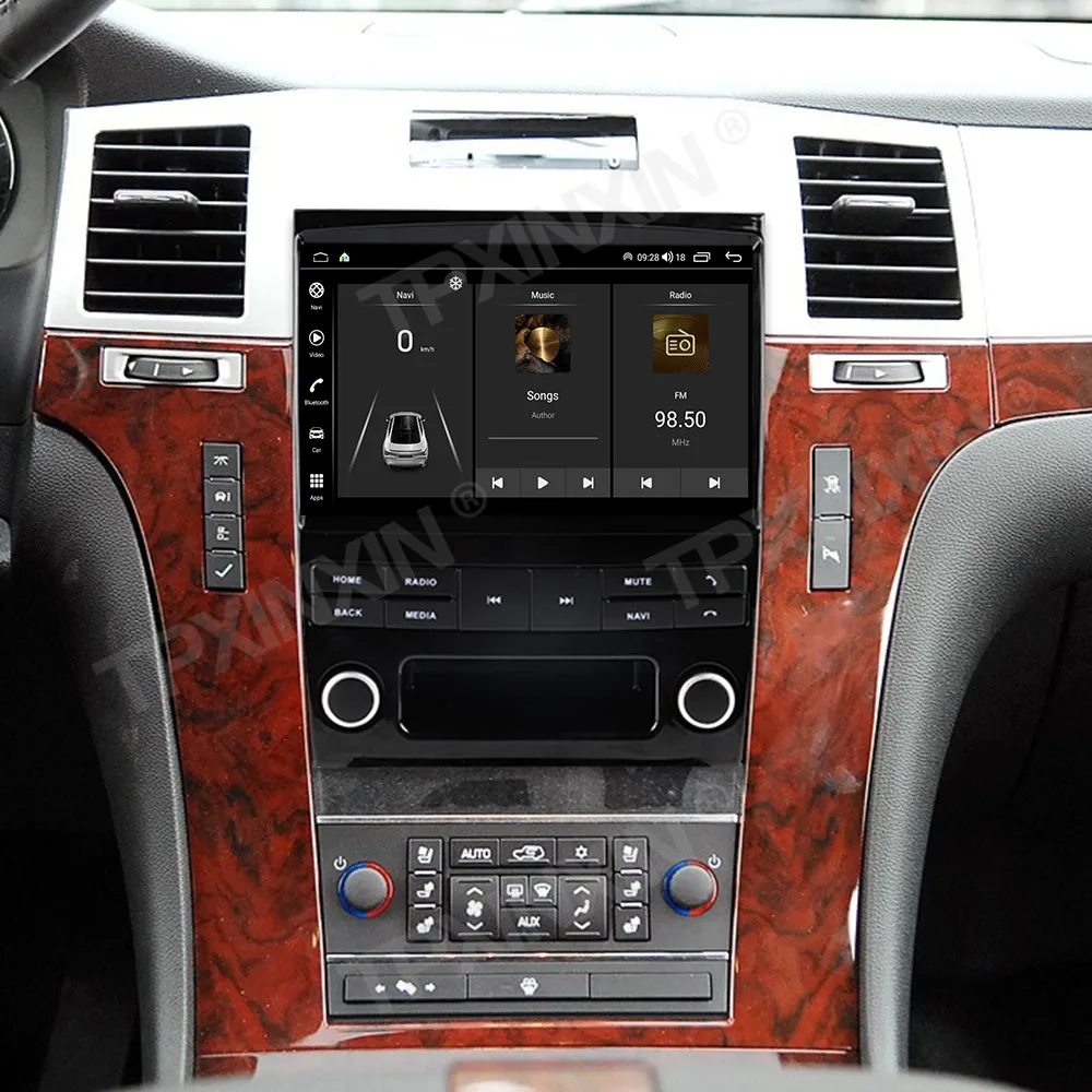 

9" Android Auto Carplay Car Radio For Cadillac Escalade 2008-2012 Stereo Multimedia Player GPS Navigation Tape Recoder Headunit