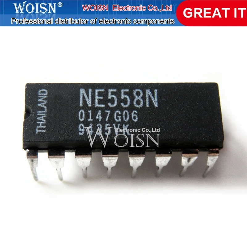 

5 шт. NE558N DIP16 NE558 DIP-16 558N