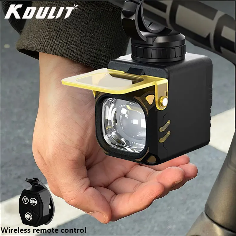 

USB Rechargeable Bike Front Light - W/Wireless Remote Control Waterproof Bicycle Front Light Easy To Install Accessories