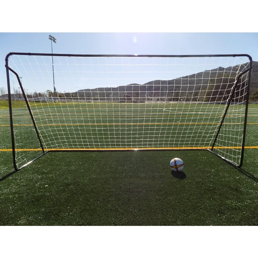 

12 x 6 футов. Футбольные ворота из оцинкованной стали с порошковым покрытием и сеткой. Портативное тренировочное пособие по регулировочному размере ИСО 12x6 футов. Ultimate Bac
