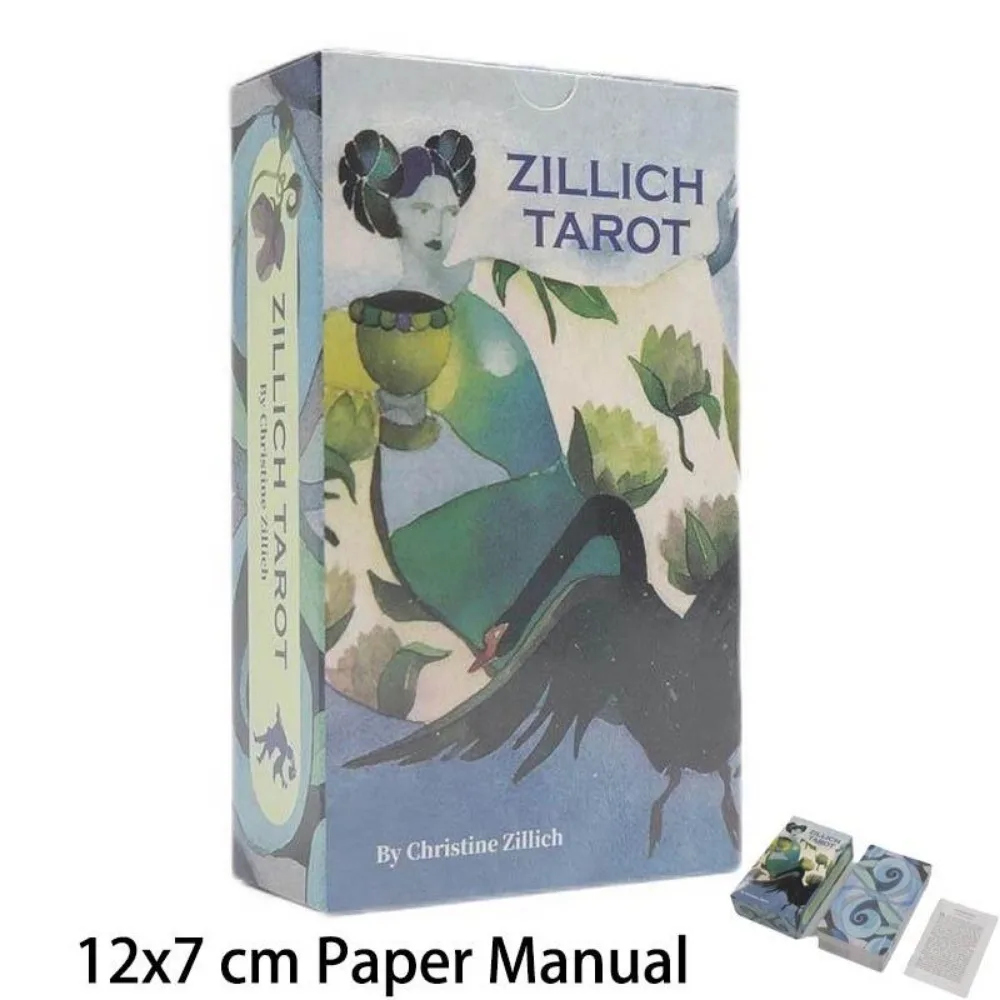 Zillich tarot card game, jogo de tabuleiro, 12x7cm