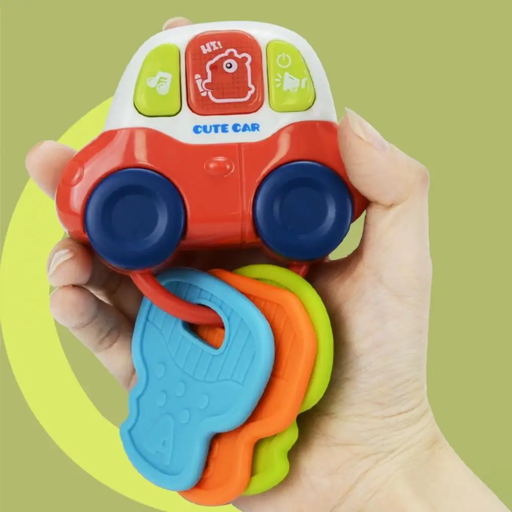 Anello massaggiagengive per bambini che imparano il giocattolo musicale per bambini con suoni di luci Silicone senza Bpa per la dentizione per i più piccoli