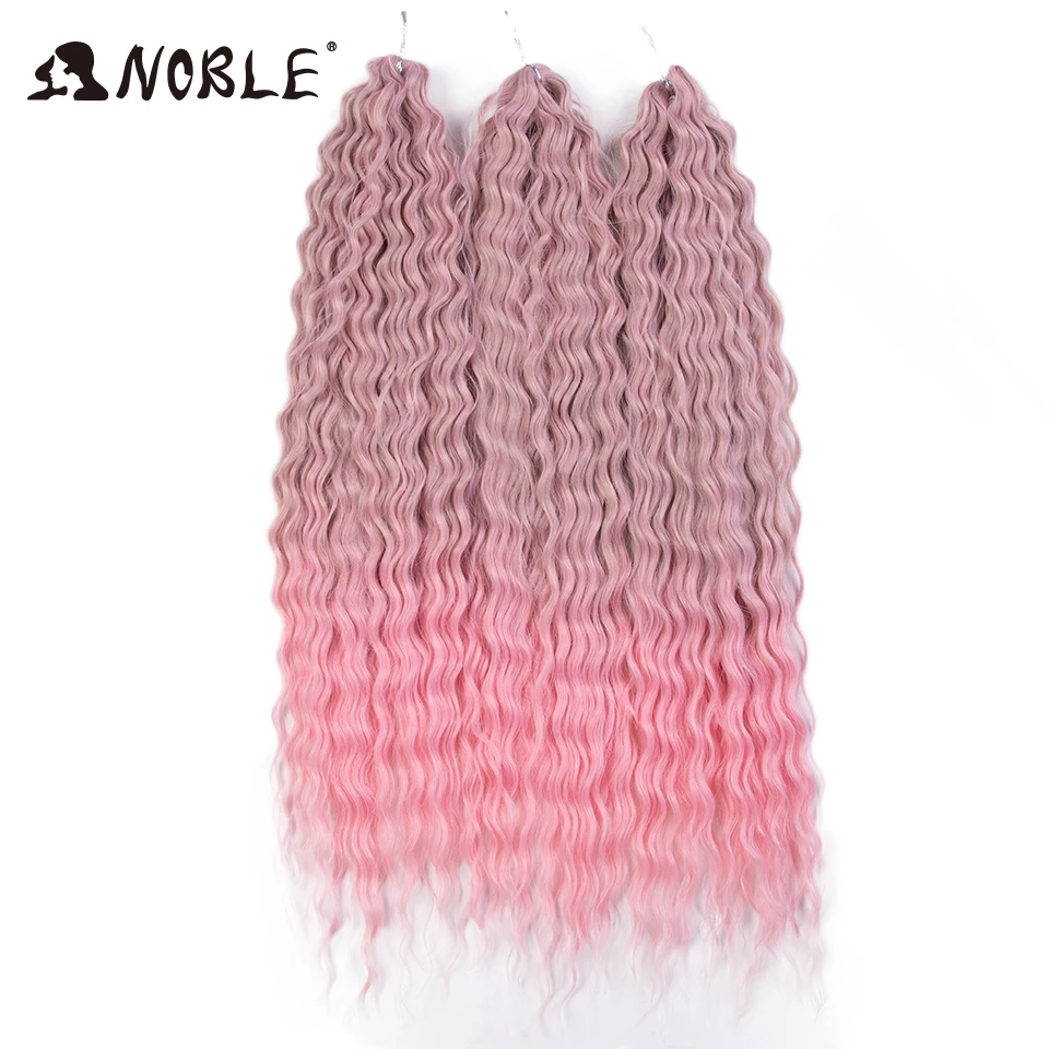Edles Lockenhaar, Wasserwellen-Twist-Haare, Ombre-Blond, 25 Zoll, synthetisches Flechthaar, tiefe Wellen, Haarverlängerung zum Flechten – Detail 15
