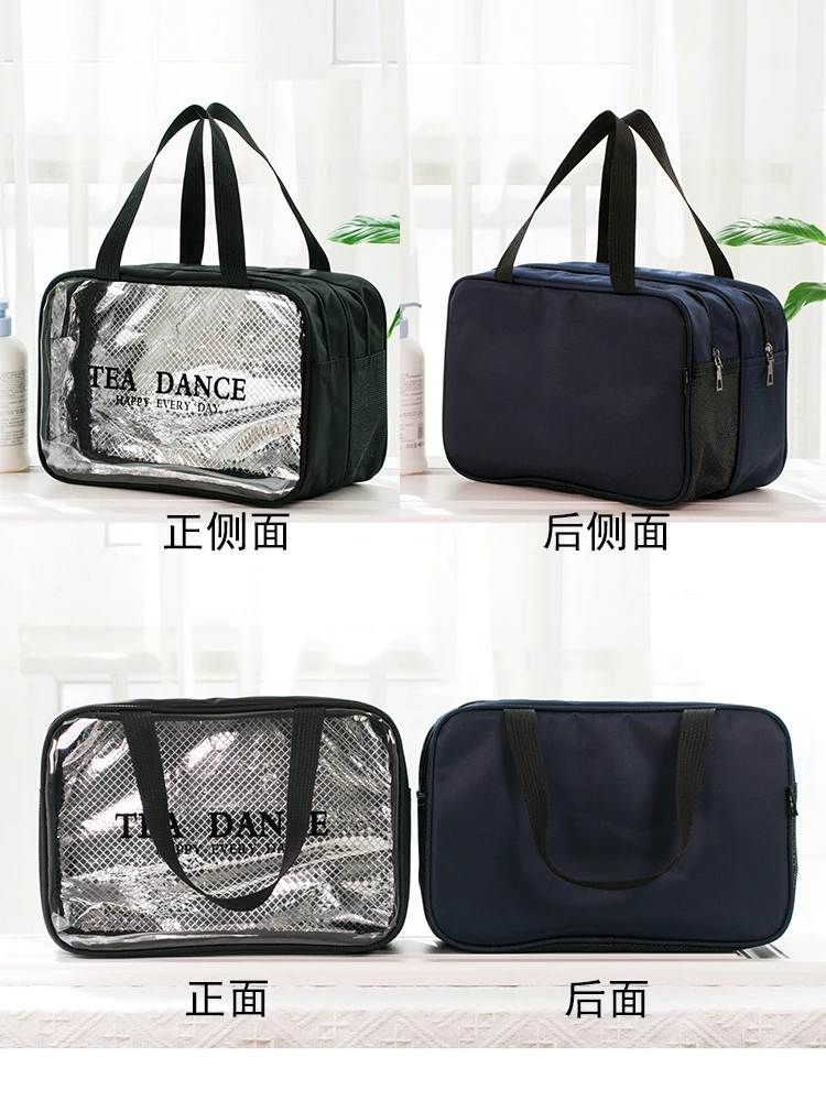 The product can be customizedWash bag for men, large capacity dry wet separation bath bag, swimming bath, thickened storage