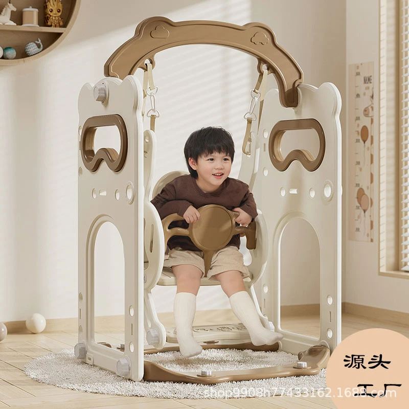 

Kids Toddler Swing Set for Indoor Outdoor, Baby Children Hanging Swing Chair Rocking Cradle Toy for Home Garden Backyard Fun