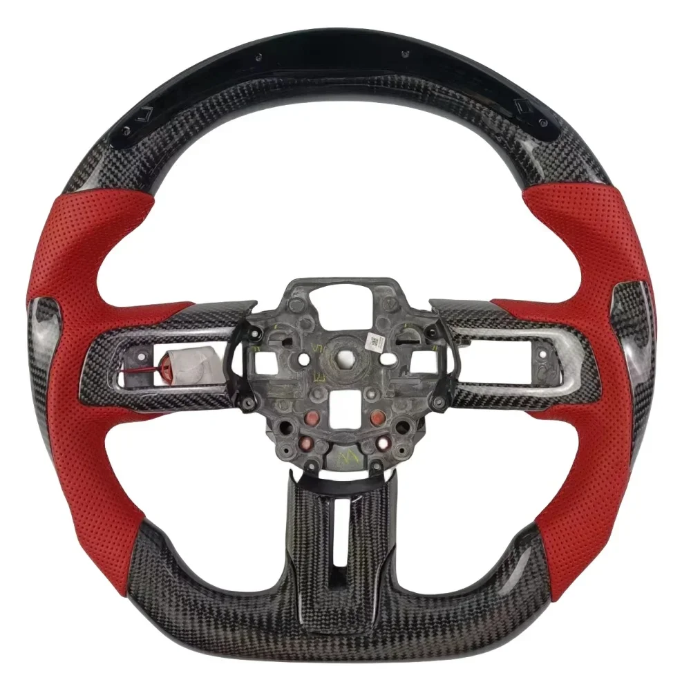 

LED Carbon Fiber Steering Wheel, Suitable for Mustang