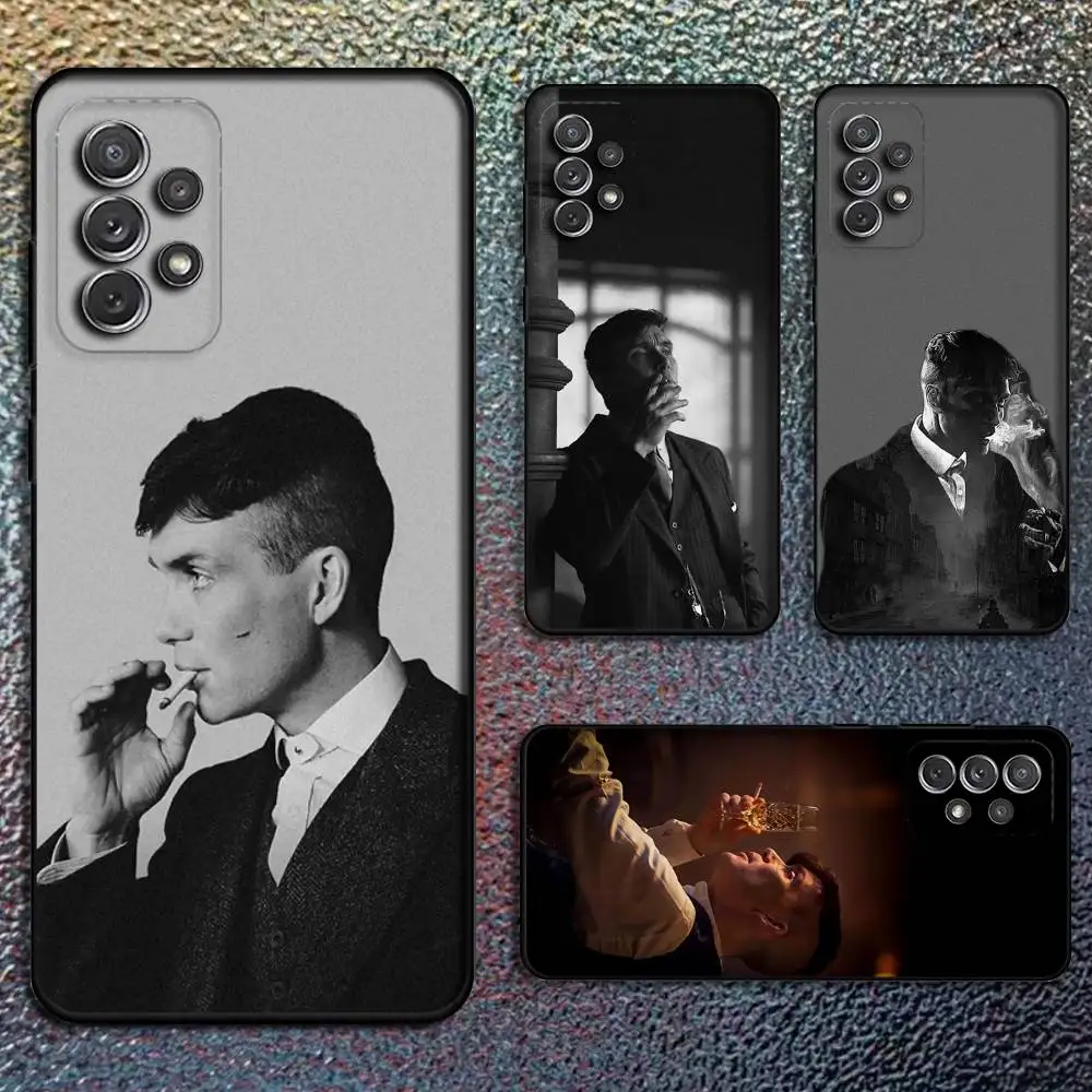 

S-Shelby B-Blinders Phone Case For Samsung S25,S24,S21,S22,S23,S30,Ultra,S20,Plus,Fe,Lite,Note,10,9,5G Black Cover