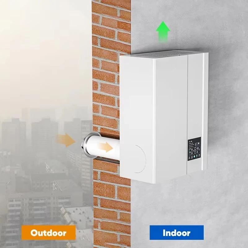 Wifi Smart Wall Mounted Air Purifier for E-VIPO, HEPA Fresh Air Ventilation Unit for Bedroom Home