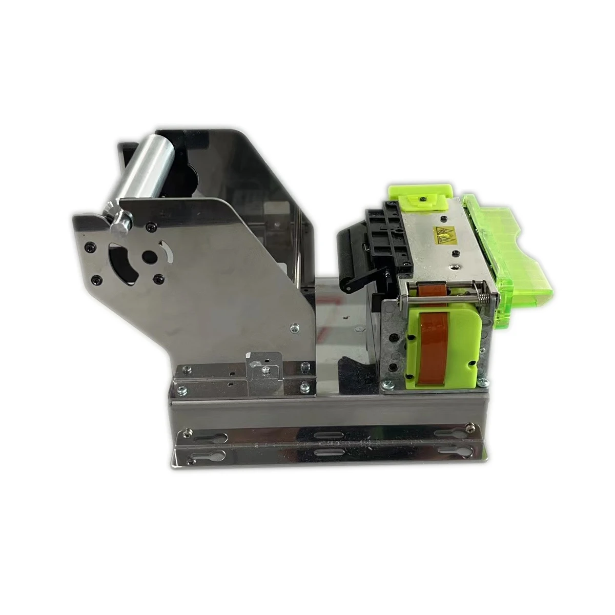 Embedded receipt printer Paper not removed will illuminate indicator Paper removed will issue command suitable for self-service