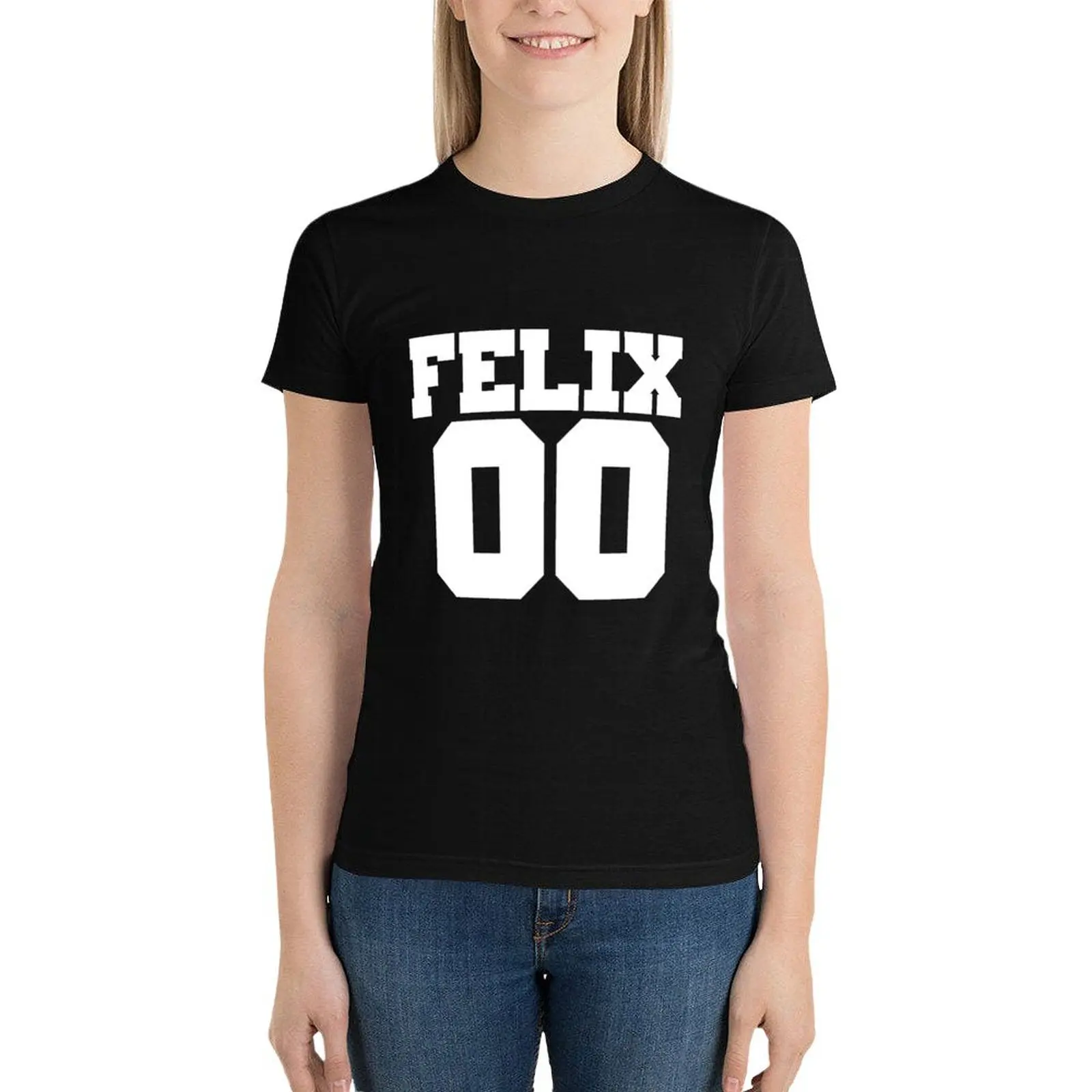 Felix 00 T-Shirt summer top cute clothes cute tops graphic t-shirts for Women