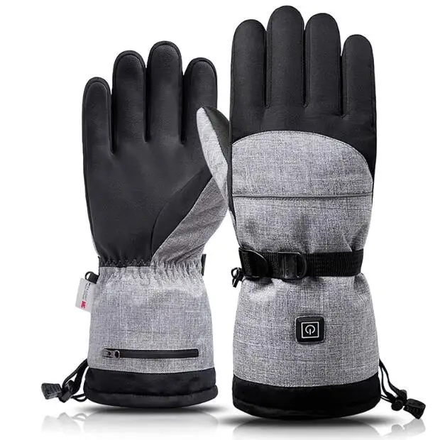 

3 levels Temp. adjusted Electric Heated Gloves Winter Ridding gloves Waterproof Hiking gloves 1.5V battery Self-provided