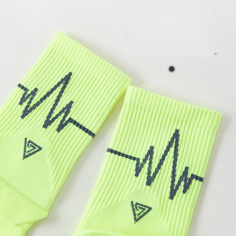 1 Pair Professional Running Socks Men\'s Women Marathon Whiteline Cycling Socks Men Lady Sport Running Sports Socks