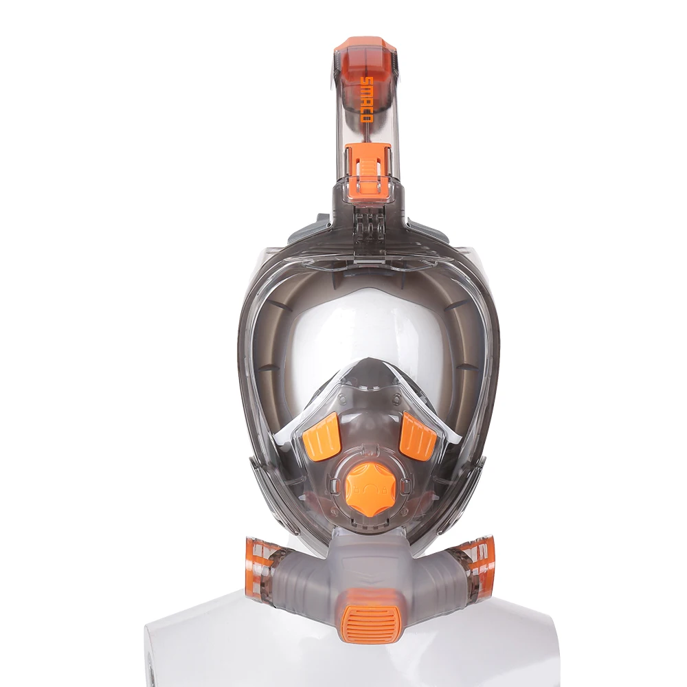 

SMACO Full Face Snorkeling Diving Mask Underwater 180° View Snorkel Mask Anti Fog Goggles for Adult Swimming Equipment