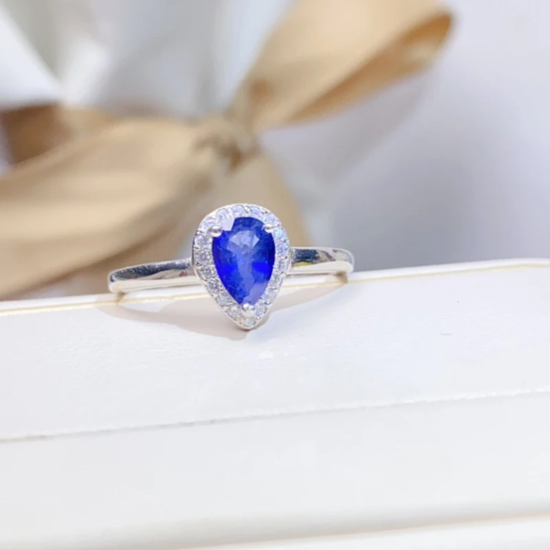 

Natural Sapphire Rings for women silver 925 jewelry luxury gem stones 18k gold plated free shiping items