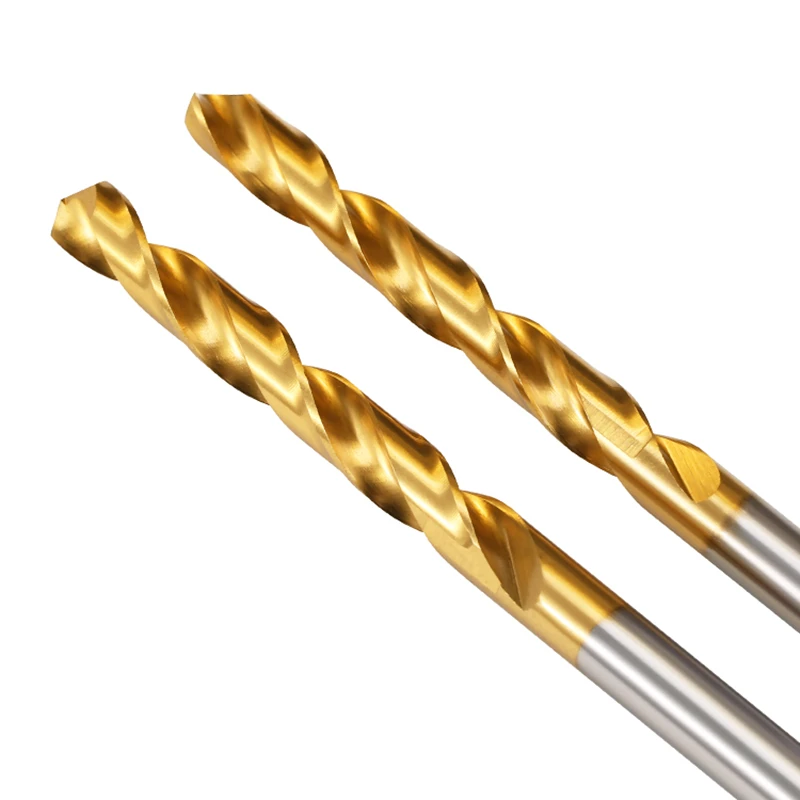 M0.5 ~ M12 티타늄 고속 강철 트위스트 드릴 비트 세트 HSS 도구 세트 금속 드릴링 커터 기계 용 액세서리