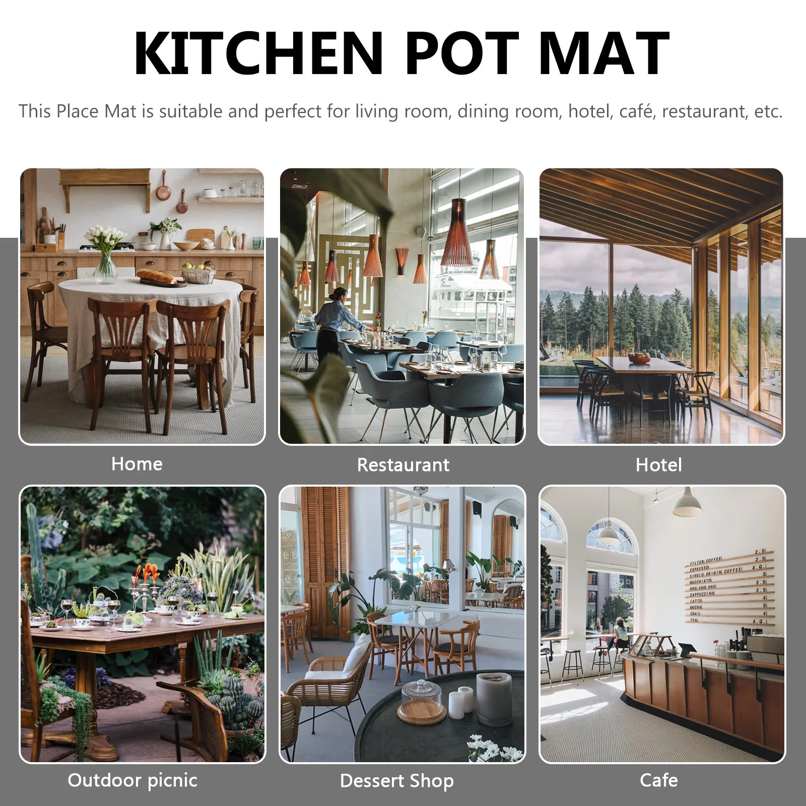 4 قطعة حبل ورقي ريفي المنسوجة المفارش المنسوجة يدويا جوفاء مستطيلة مقاومة للحرارة الجدول كأس الوقايات الطعام الديكور