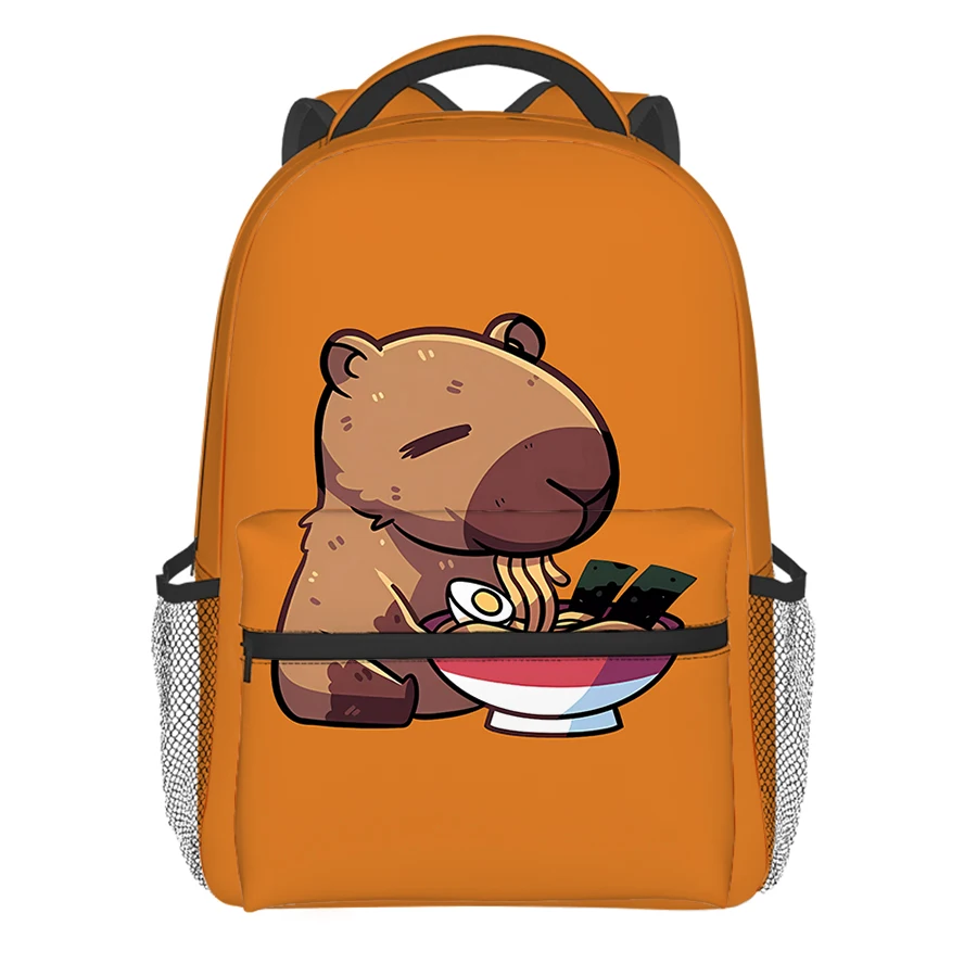 

Рюкзаки с рисунком капибары для мальчиков и девочек, лучшие подарки, модная водонепроницаемая школьная сумка с 3D мультяшным рисунком для детей