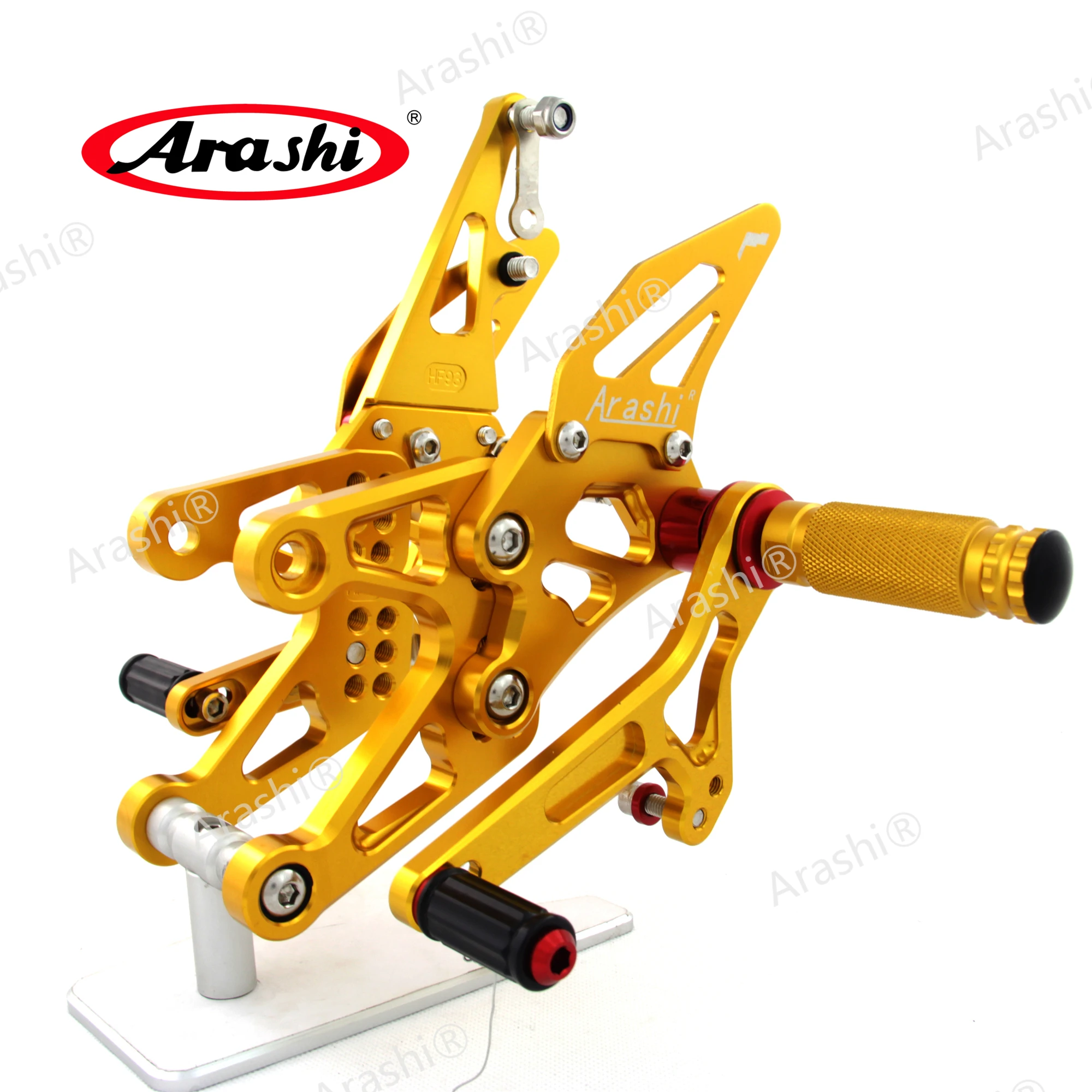 Arashi For YAMAHA YZF R1 YZF-R1 2007-2008 Motorcycle CNC Aluminum Adjustable Footrest Rearsets Rear Set Foot Pegs Pedal YZF-R1