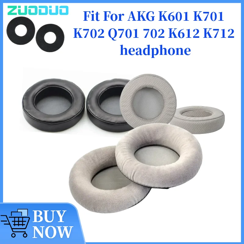 

ZUODUO Ear Pads For AKG K601 K701 K702 Q701 702 K612 K712 Headphones Replacement Foam Earmuffs Cushion Sponge Leather Foam