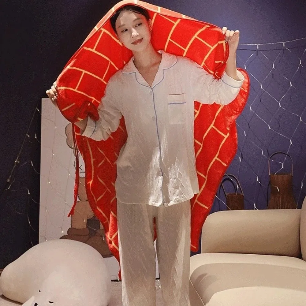 Creative Fun Pattern Tai Chi Nap Blanket Coral Fleece Folding Air Conditioning Blanket Soft Warm Shawl Blanket Travel