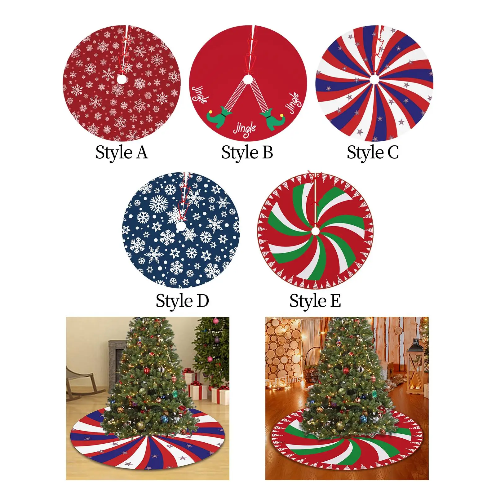 Weihnachtsbaum-Unterlage für Neujahr Innen- und Außendekoration für Zuhause