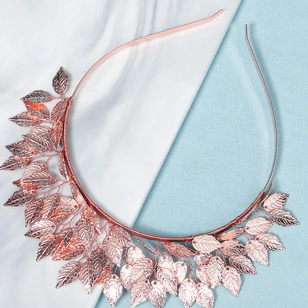 

1Pcs Silver Leaf Design Elegant Bride Wedding Crown Headpiece for Bridal Party Dancing Ceremony Festival Hair Accessory Headwear