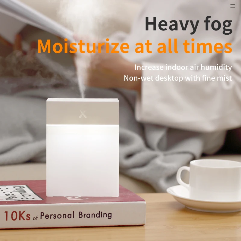 Air Humidifier Car Aroma Diffuser 280ML Air Humidifier Purifier Essential Oil Diffuser for Home Office with USB Night Light