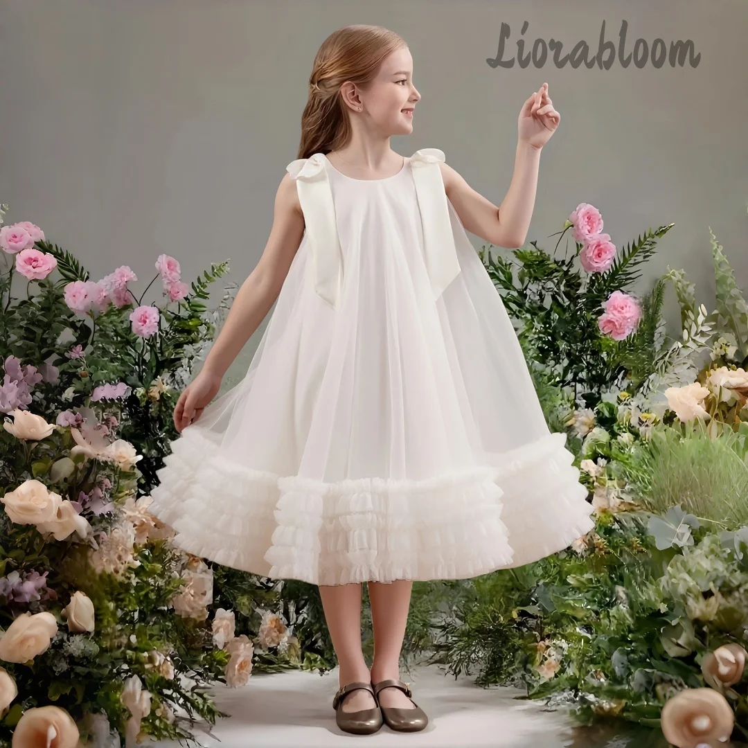 

Custom Made Girls' Multicolor Loose Fit Dress Flower Girl Attire Women's Wedding Party Attire Dress свадебное платье