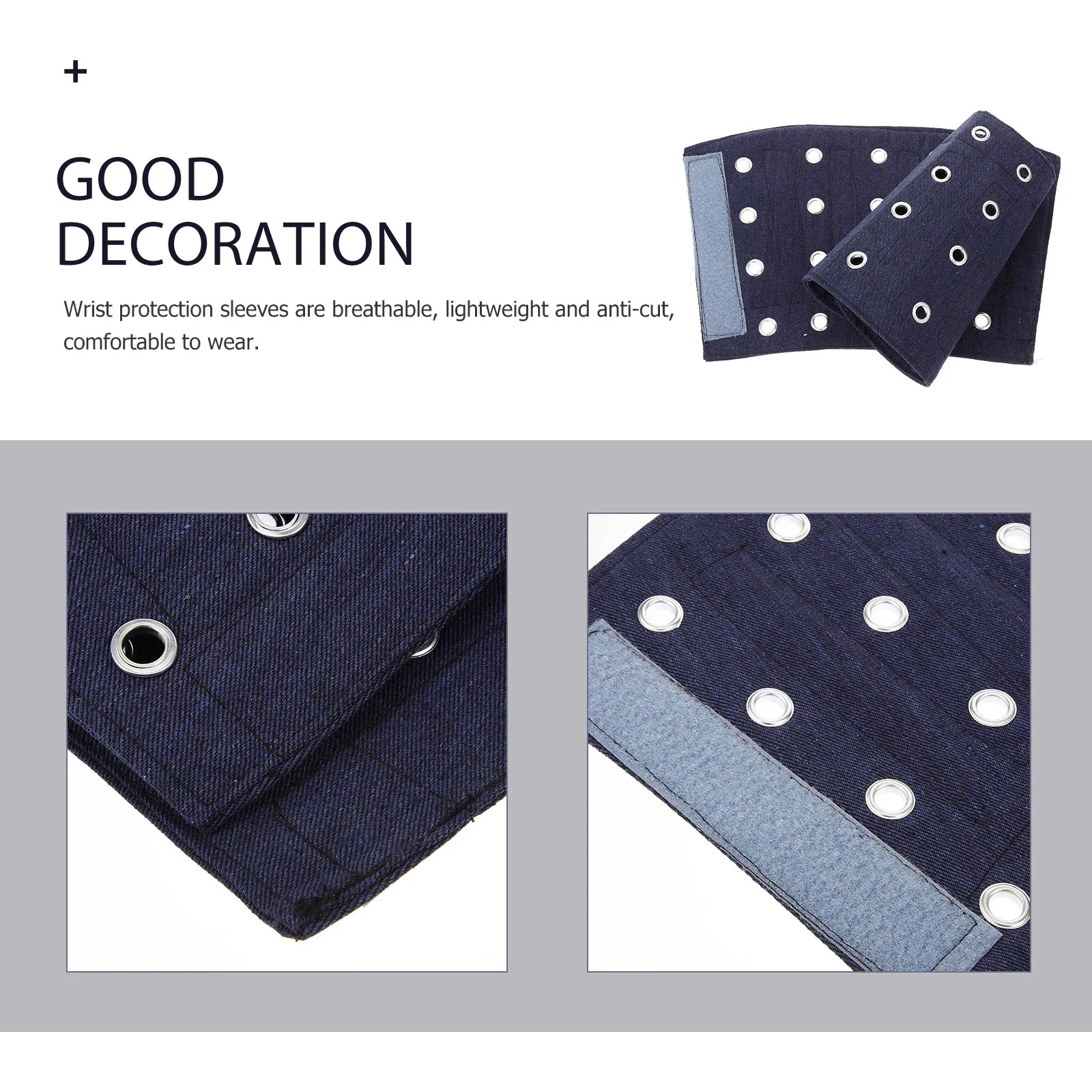 

1Pair Cut Resistant Wrist Sleeve Protective Guard Lightweight Breathable Wrist Protection Sleeves Fit Men Women Industrial