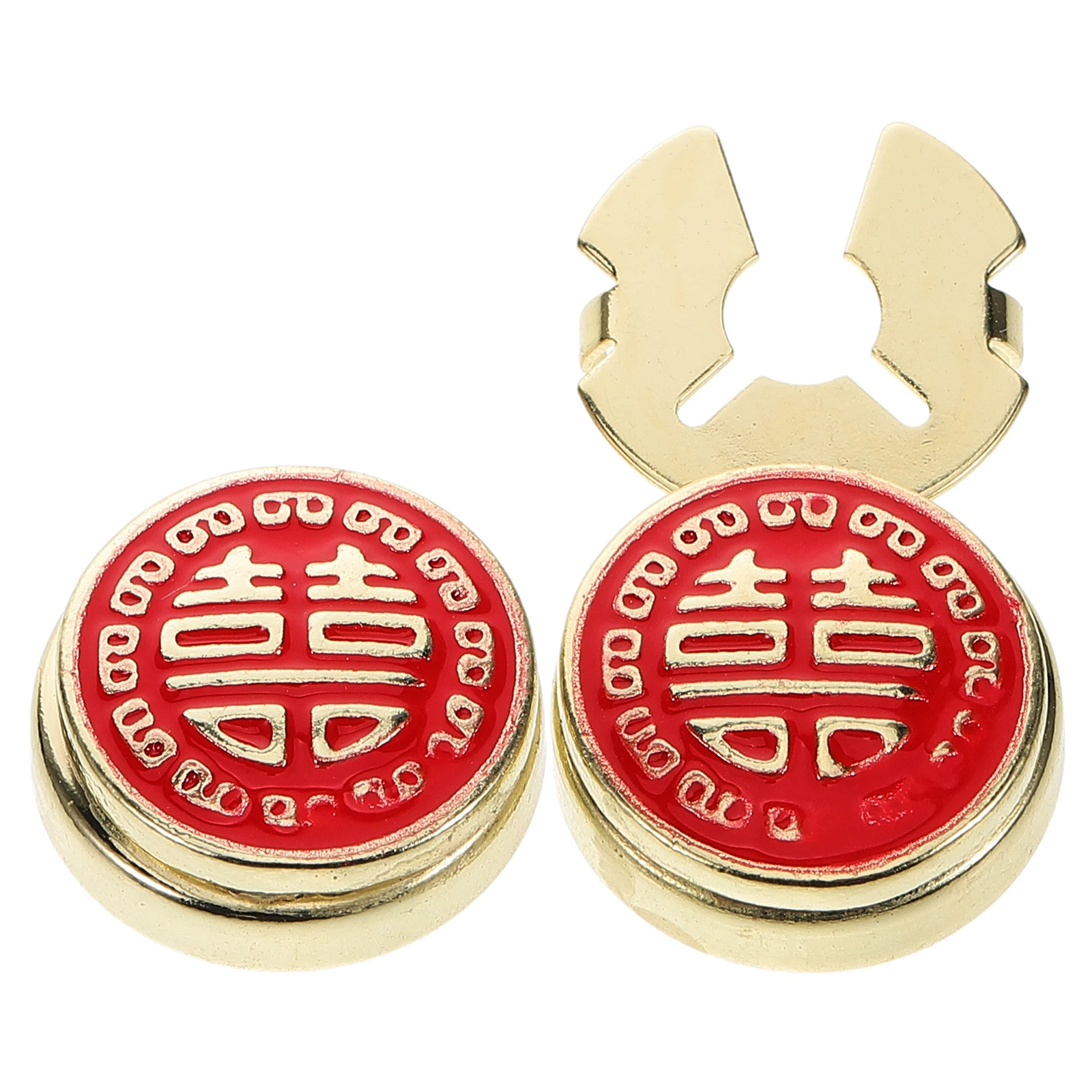 

2 Pcs Suit Pins for Men Wedding Groom Elegant Brooches Alloy Cufflinks Shirt Buttons Decorative Accessories Mens Lapel Pin