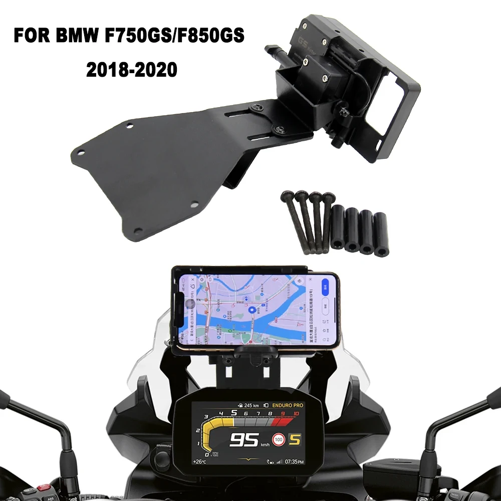 

For BMW F850GS F850 F750 GS F750GS F 750 GS 2018-2020 Motorcycle GPS SMART PHONE Navigation GPS Plate Bracket Adapt Holder Kit