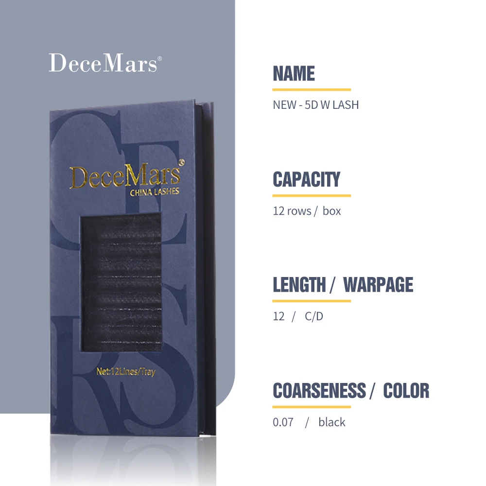 

Новые накладные ресницы DeceMars 10D - W-образной формы (12 рядов/упаковка), мягкие и комфортные, для ежедневного ношения, в коробке для макияжа.
